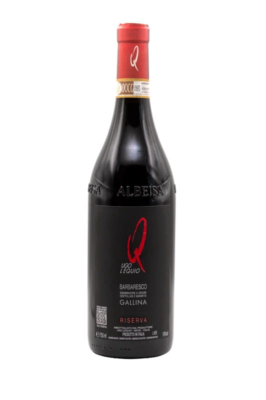Bottiglia di Barbaresco Gallina Riserva DOCG